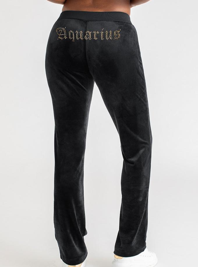 Aquarius Big Bling Velour Track Pants New Arrival