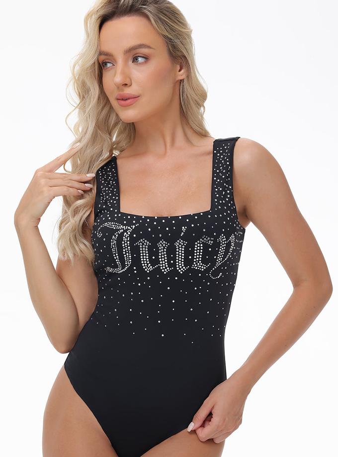 Big Bling Scoop Neck Tank Bodysuit Same Day Delivery