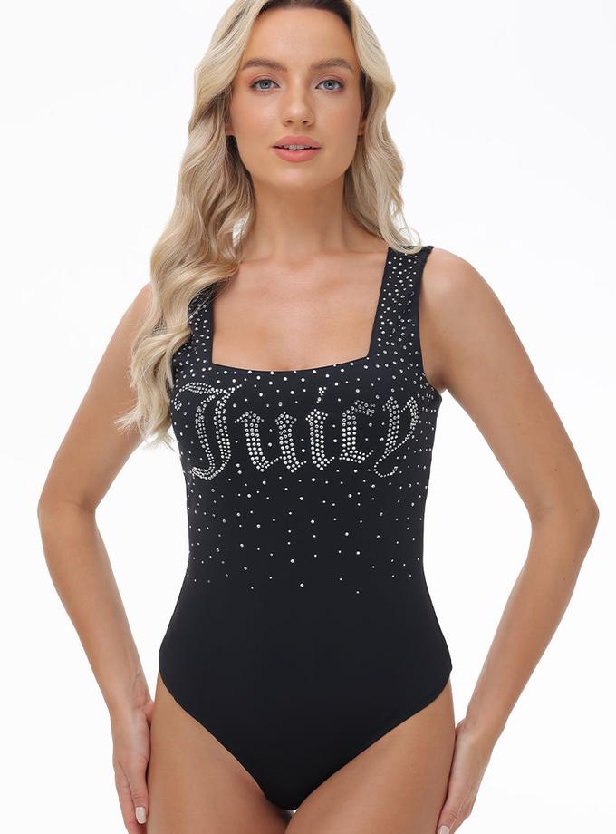 Big Bling Scoop Neck Tank Bodysuit Same Day Delivery