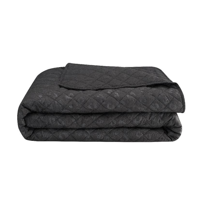 Black Leopard Embossed Quilt Set New Arrival