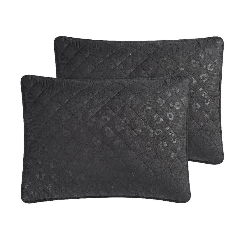 Black Leopard Embossed Quilt Set New Arrival