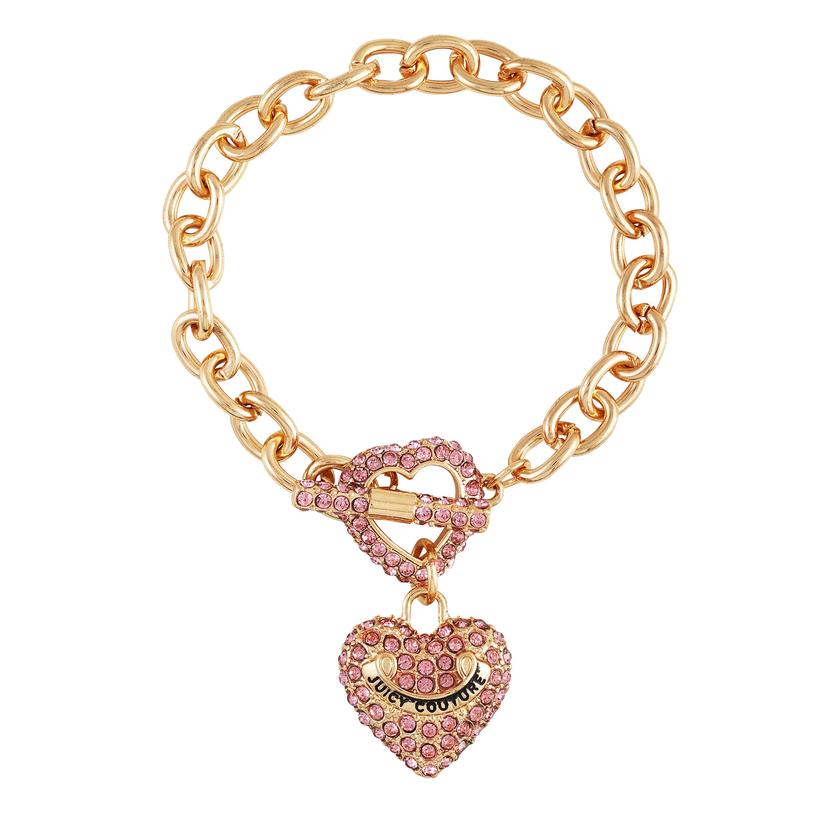 Bling Heart Pendant Charm Bracelet On Sale