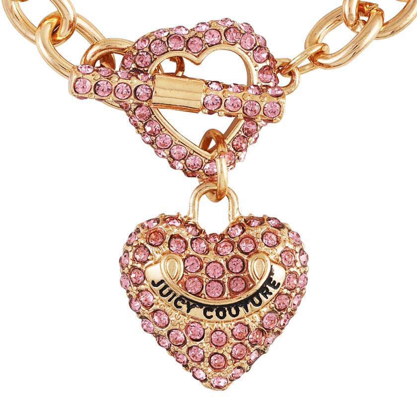 Bling Heart Pendant Charm Bracelet On Sale