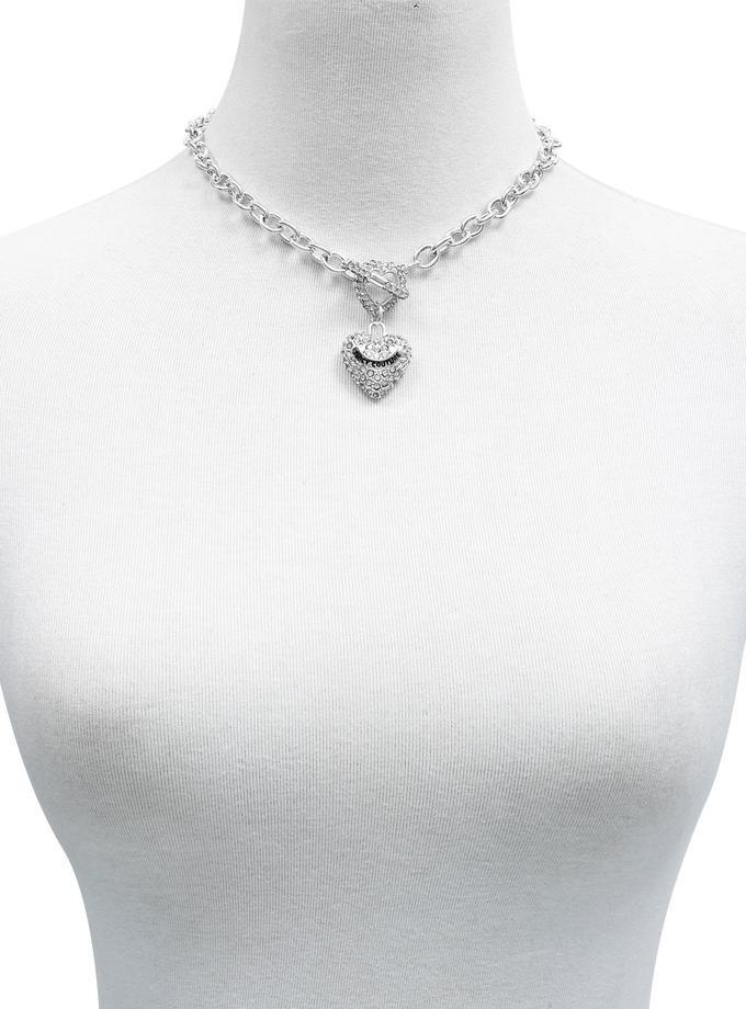 Bling Heart Pendant Charm Necklace Best Price