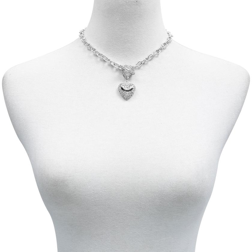 Bling Heart Pendant Charm Necklace Best Price