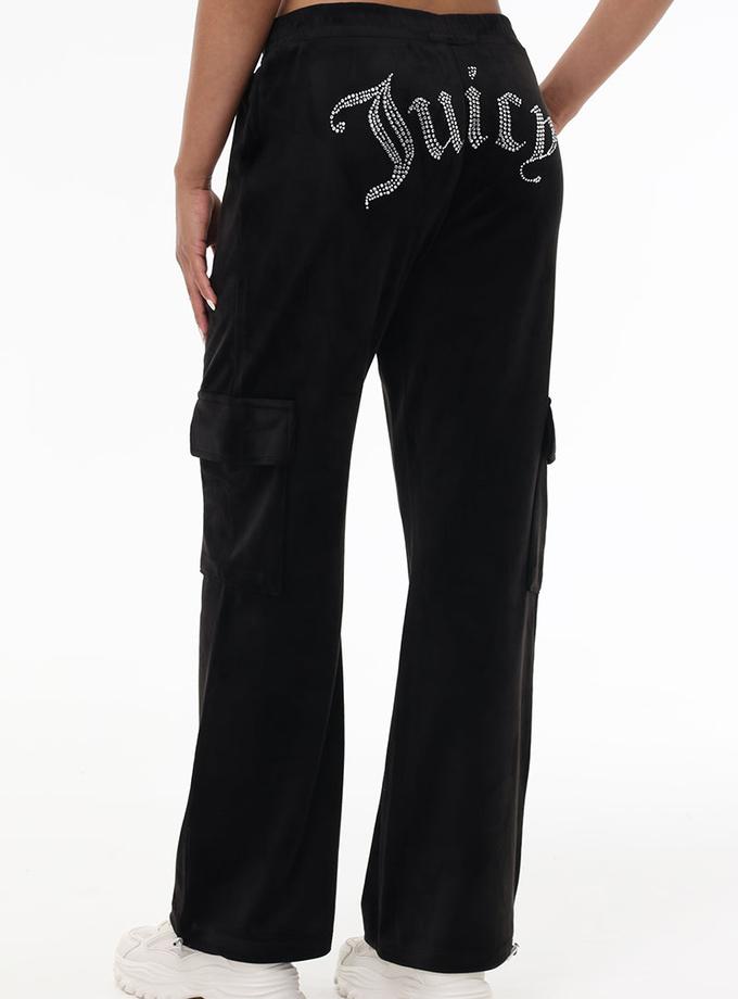 Bling Velour Cargo Pant For Sale