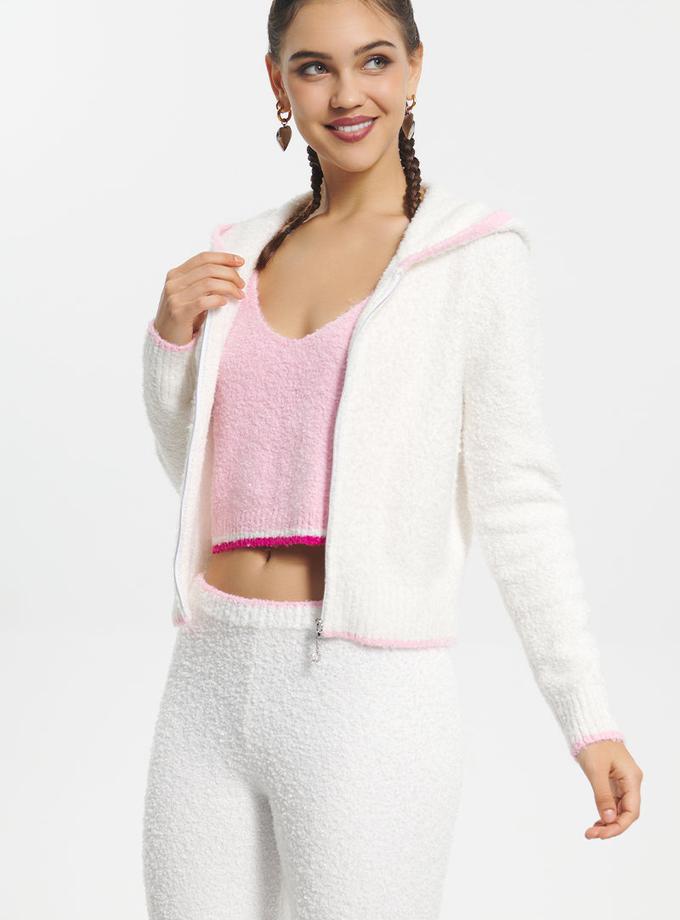 Boucle Sweater Hoodie On Sale