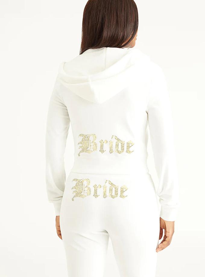 Bride Big Bling Velour Hoodie Best Seller