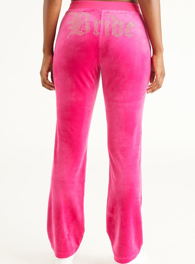 Bride Big Bling Velour Track Pants Best Seller