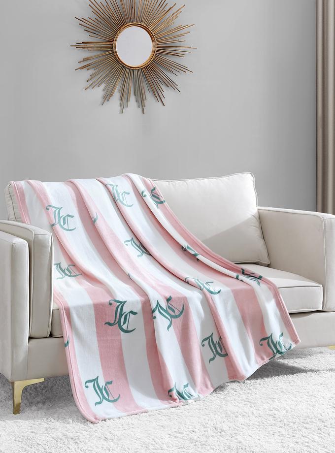 Cabana Striped Plush Blanket Best Seller