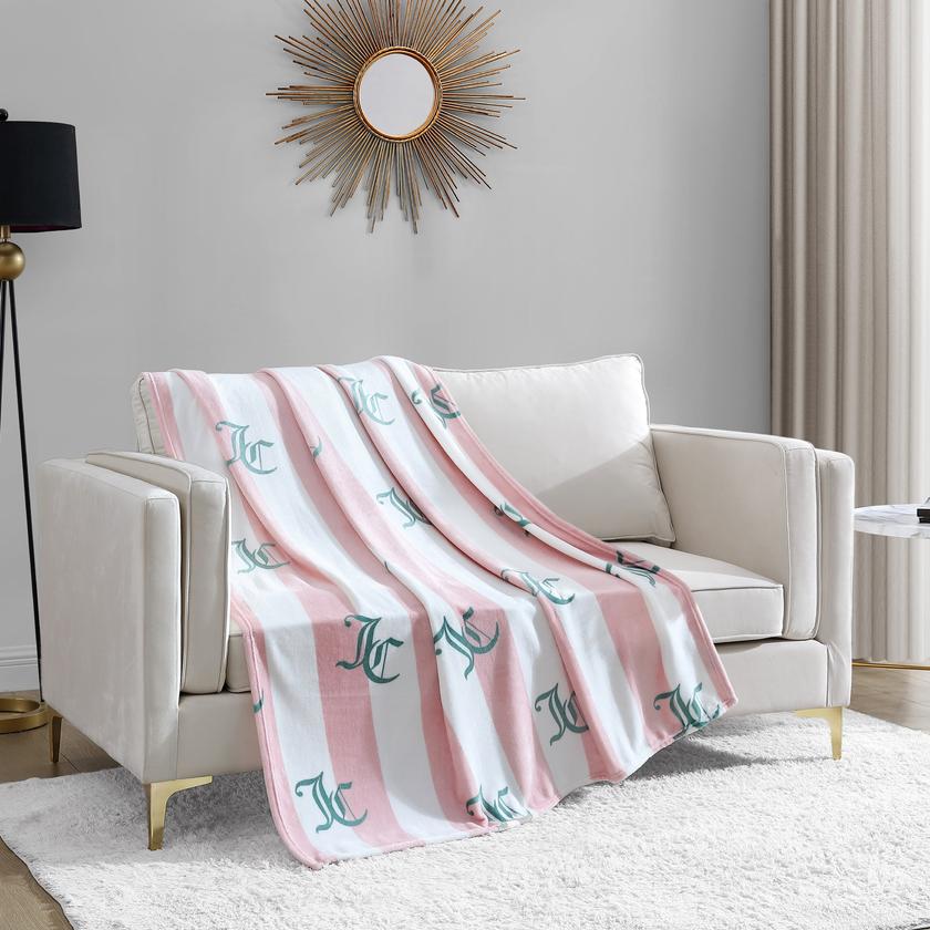 Cabana Striped Plush Blanket Best Seller