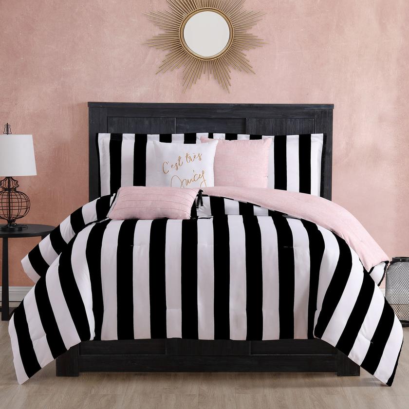 Cabana Striped Reversible Comforter Set Free shipping