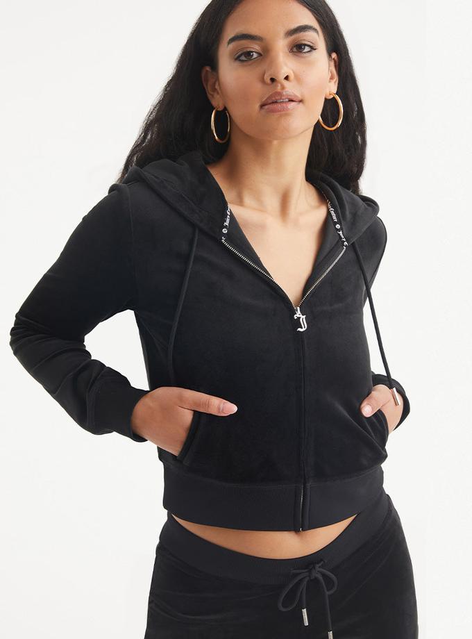 Cancer Big Bling Velour Hoodie Best Seller