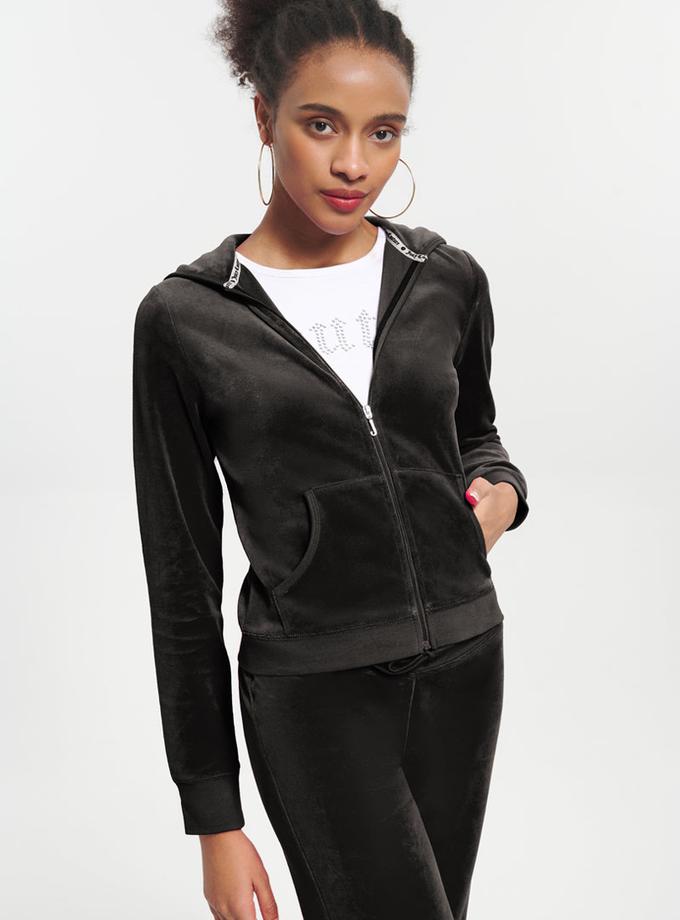 Classic Cotton Velour Hoodie On Sale