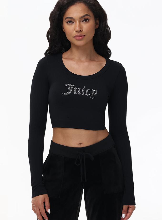 Cropped Long Sleeve Baby Tee Best Buy