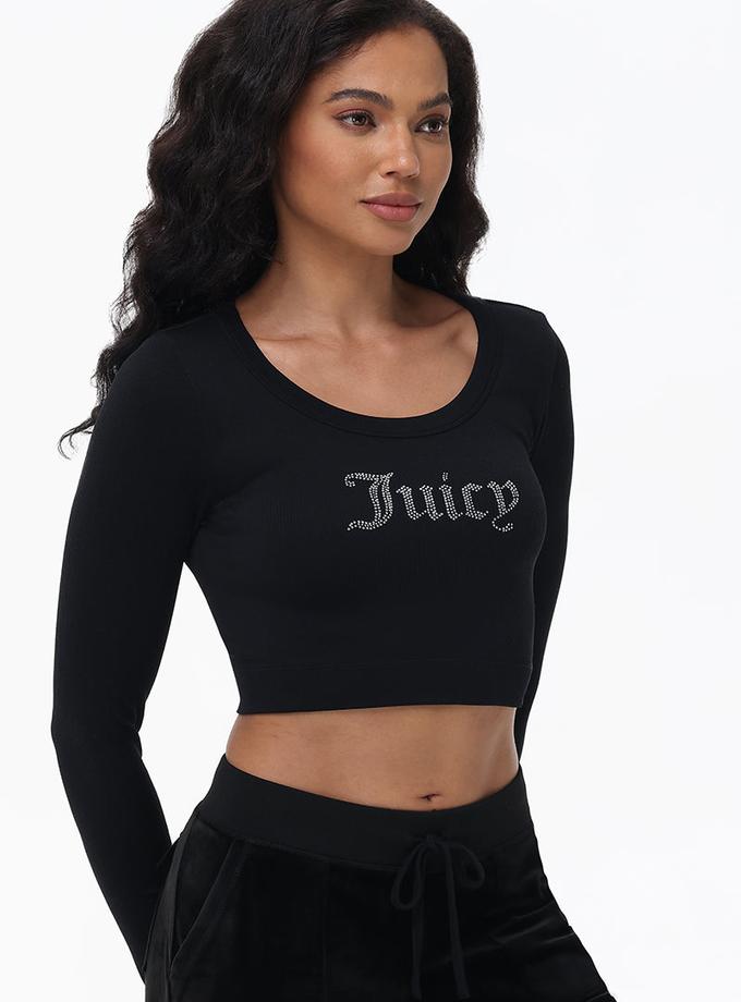 Cropped Long Sleeve Baby Tee Best Buy