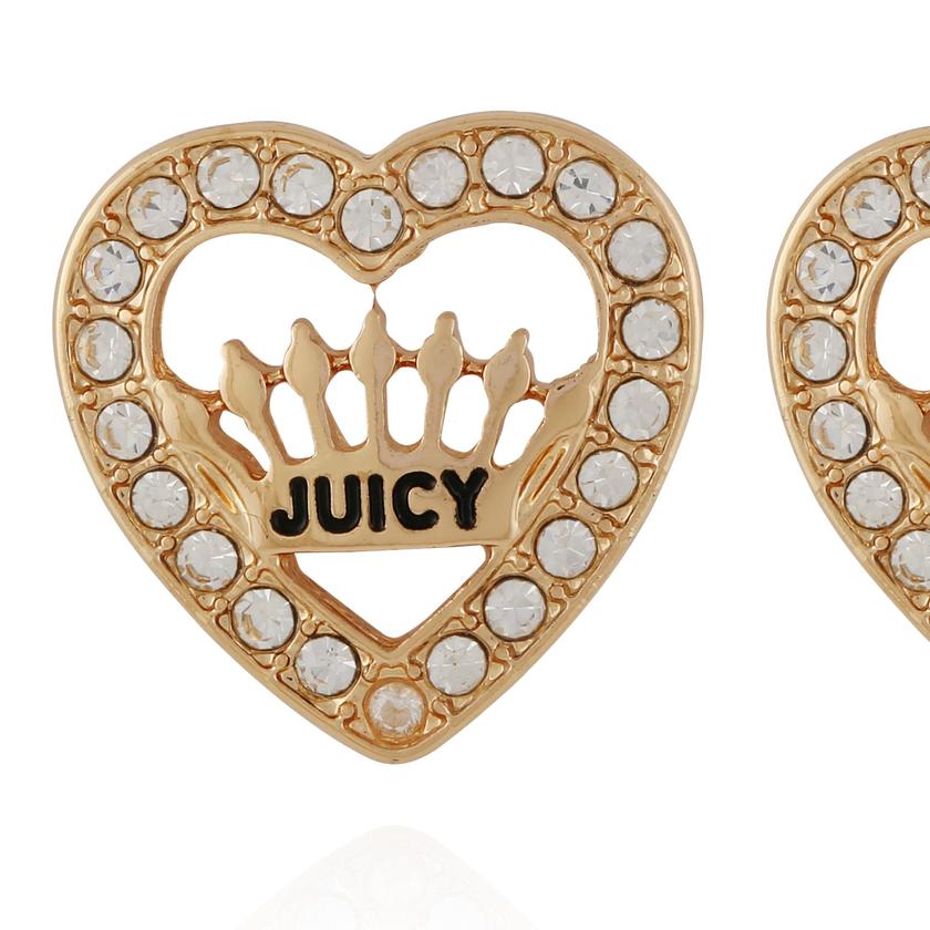 Crown Heart Stud Earrings Same Day Delivery