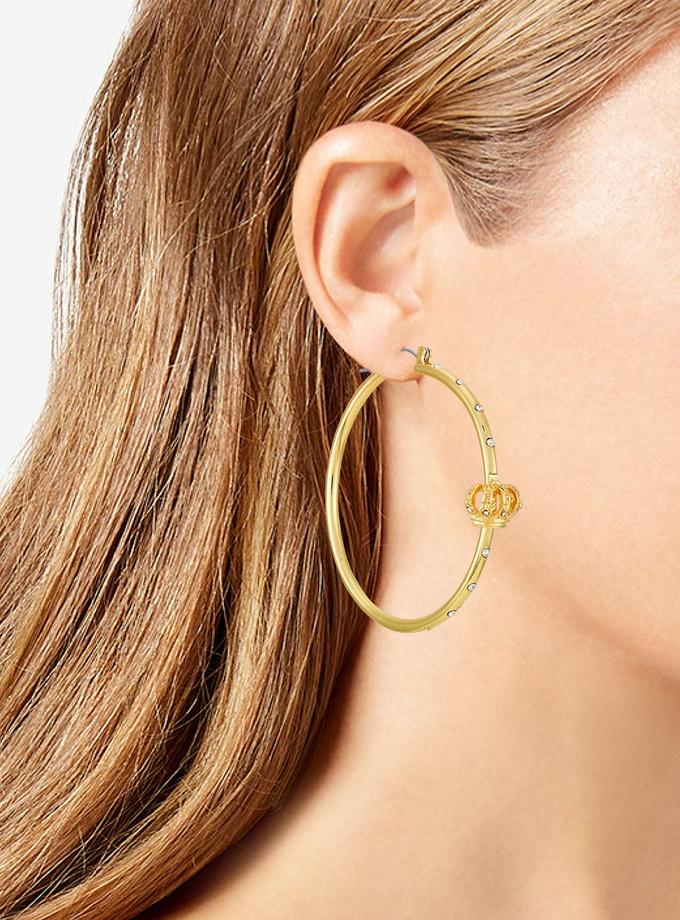 Crown Hoop Earrings High Quality