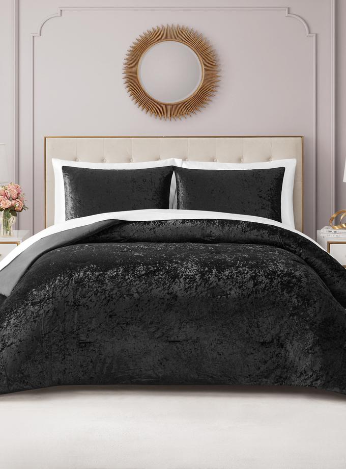 Crushed Velvet Comforter Set Best Buy