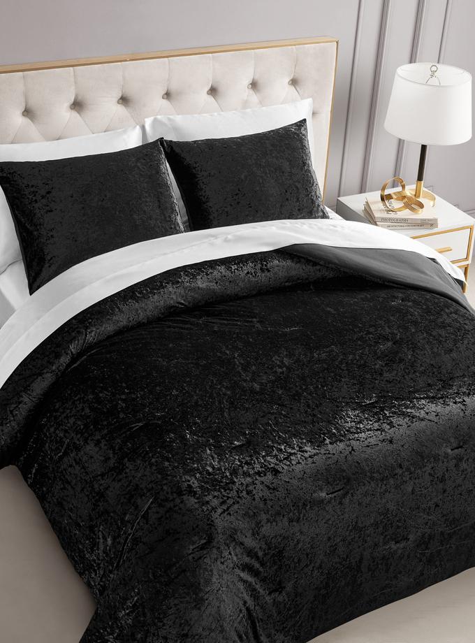 Crushed Velvet Comforter Set Best Buy