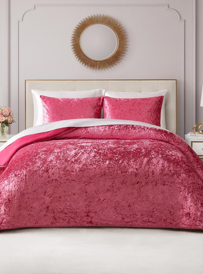 Crushed Velvet Comforter Set High Quality