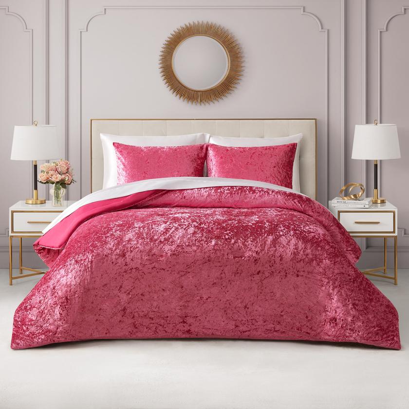 Crushed Velvet Comforter Set High Quality