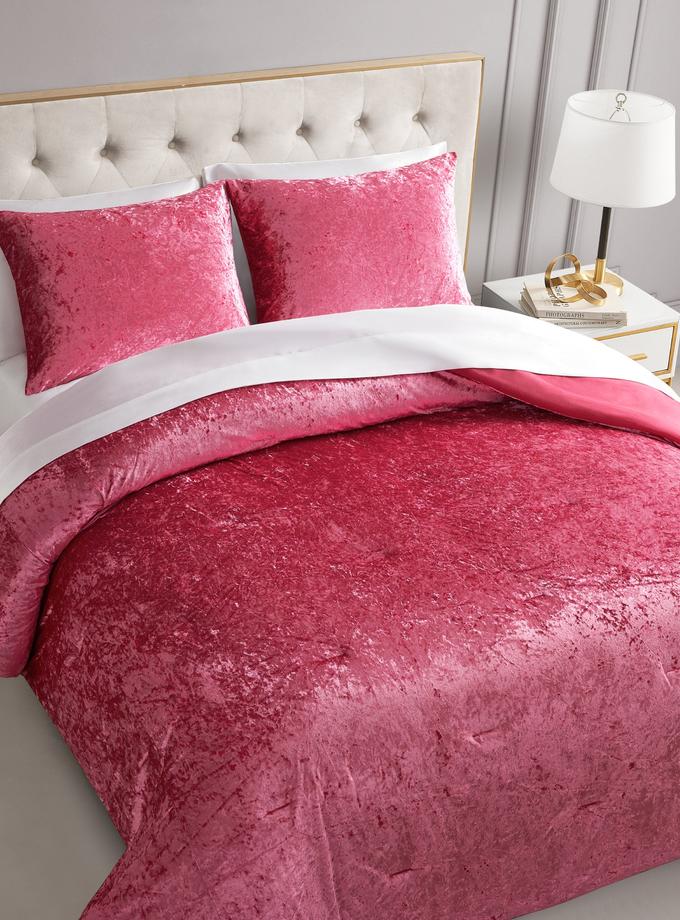 Crushed Velvet Comforter Set High Quality