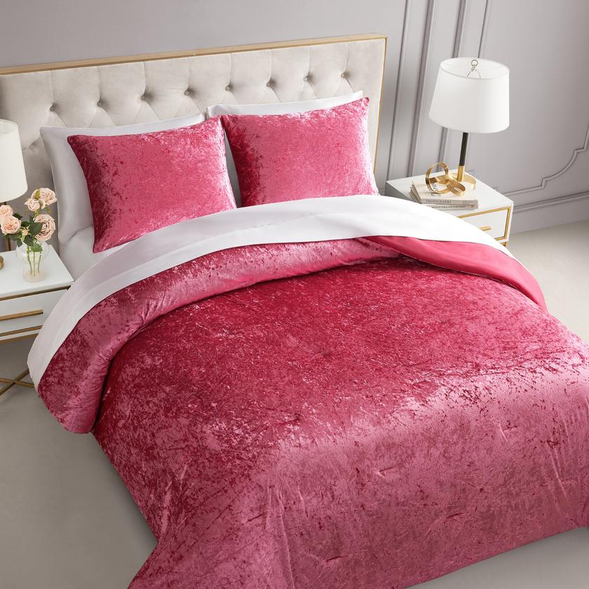 Crushed Velvet Comforter Set High Quality