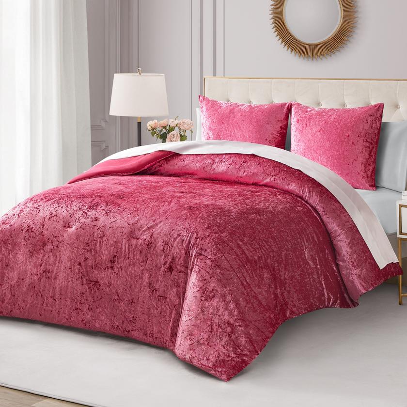 Crushed Velvet Comforter Set High Quality