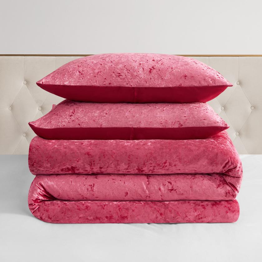 Crushed Velvet Comforter Set High Quality