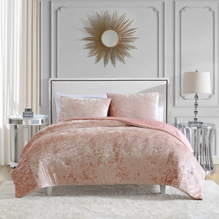 Crushed Velvet Comforter Set On Sale