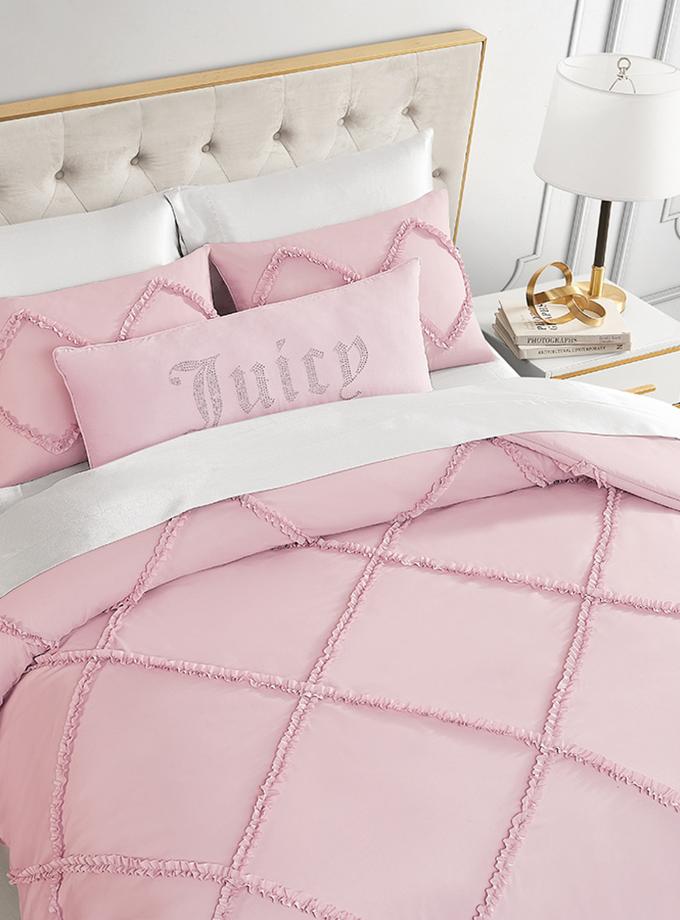 Diamond Ruffle Comforter Set Free shipping