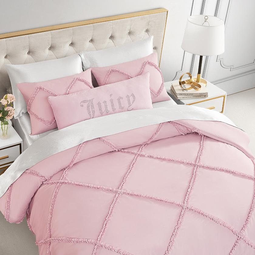 Diamond Ruffle Comforter Set Free shipping