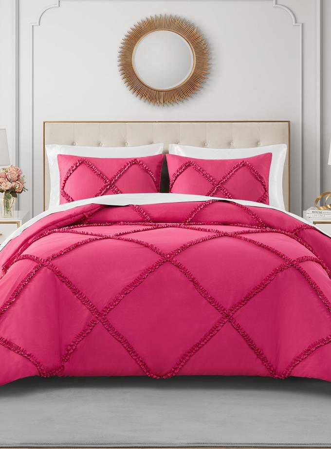 Diamond Ruffle Comforter Set New Arrival