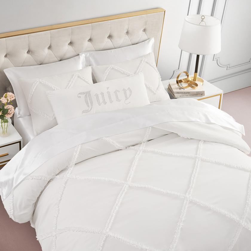 Diamond Ruffle Comforter Set On Sale