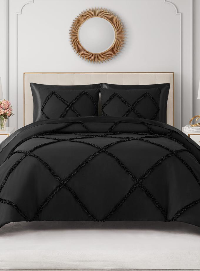 Diamond Ruffle Comforter Set Same Day Delivery