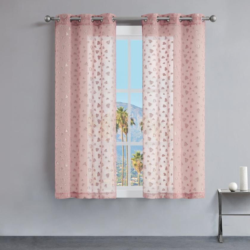 Ethel Embellished Sheer Curtains High Quality