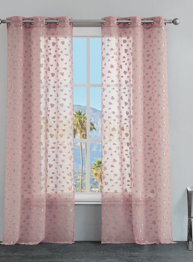 Ethel Embellished Sheer Curtains High Quality