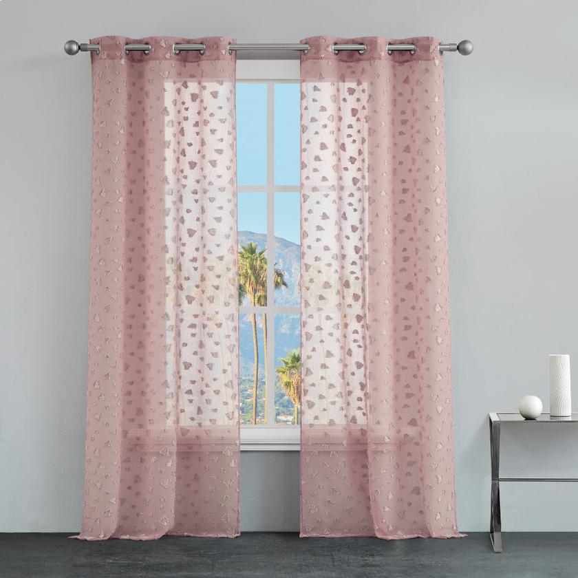 Ethel Embellished Sheer Curtains High Quality