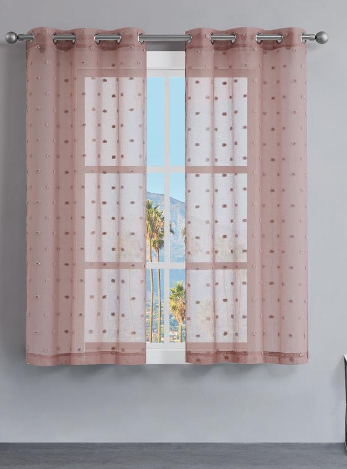 Evelyn Polka Dot Sheer Curtains Best Buy