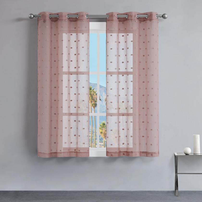 Evelyn Polka Dot Sheer Curtains Best Buy