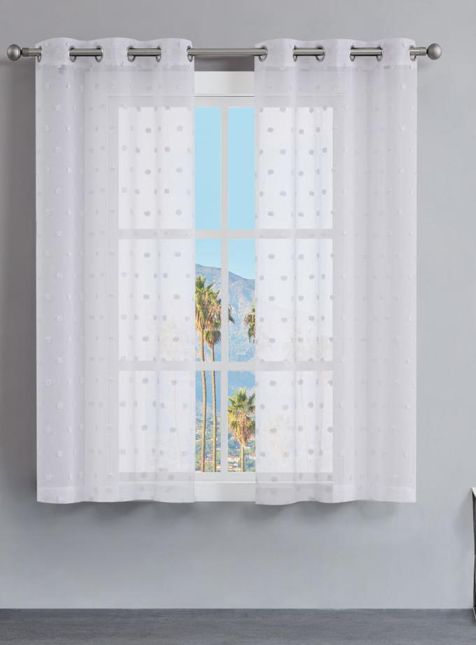 Evelyn Polka Dot Sheer Curtains Best Price