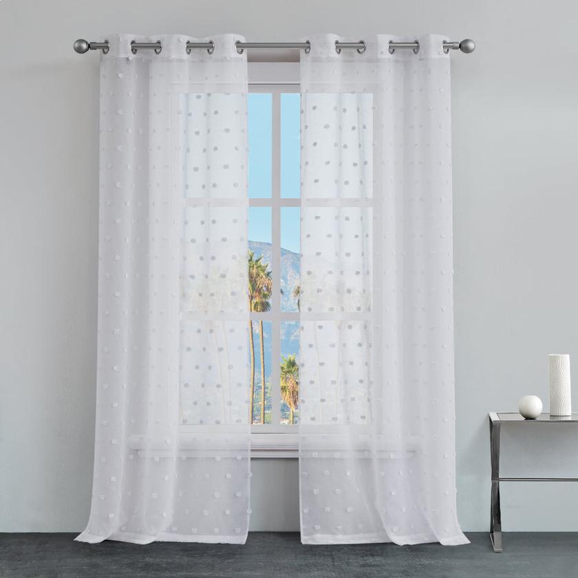 Evelyn Polka Dot Sheer Curtains Best Price