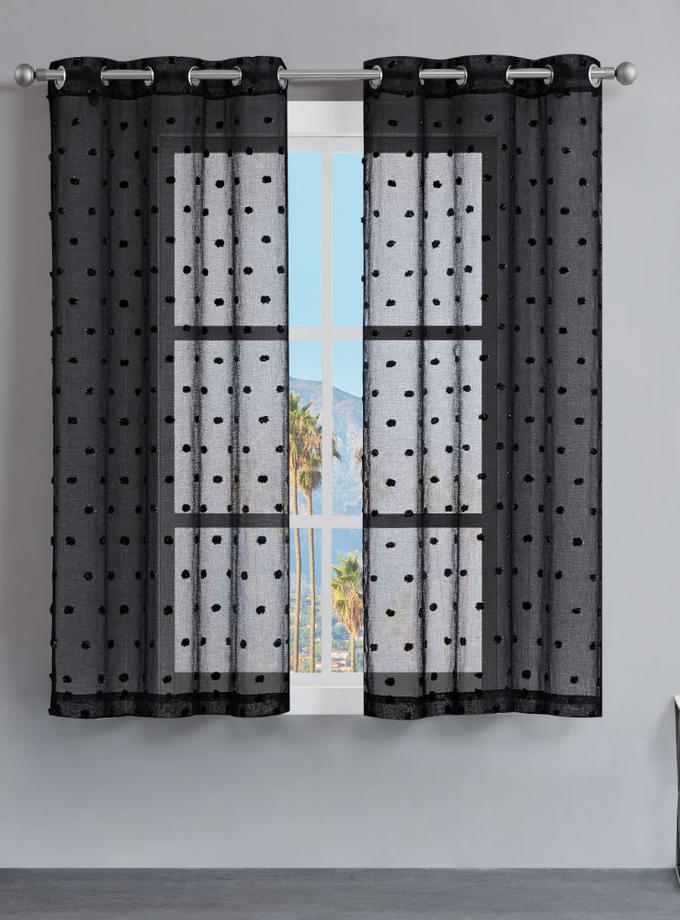 Evelyn Polka Dot Sheer Curtains On Sale