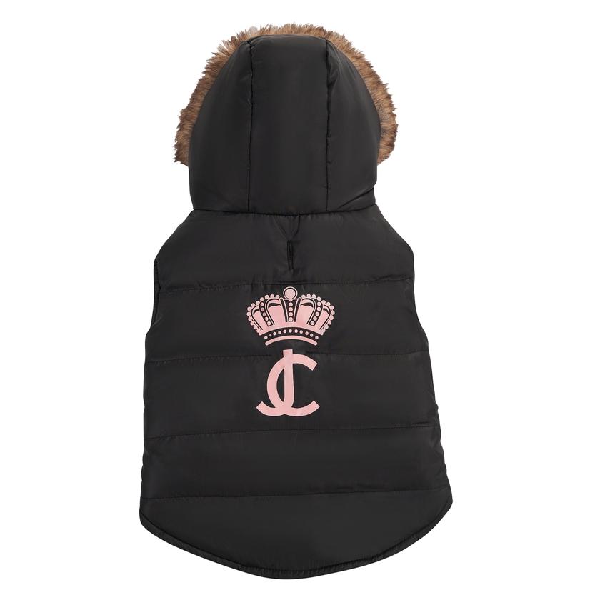 Faux Fur Hooded Pet Jacket Free shipping