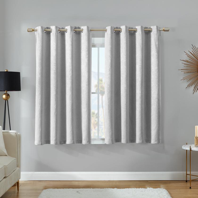 Faux Suede Curtains Free shipping