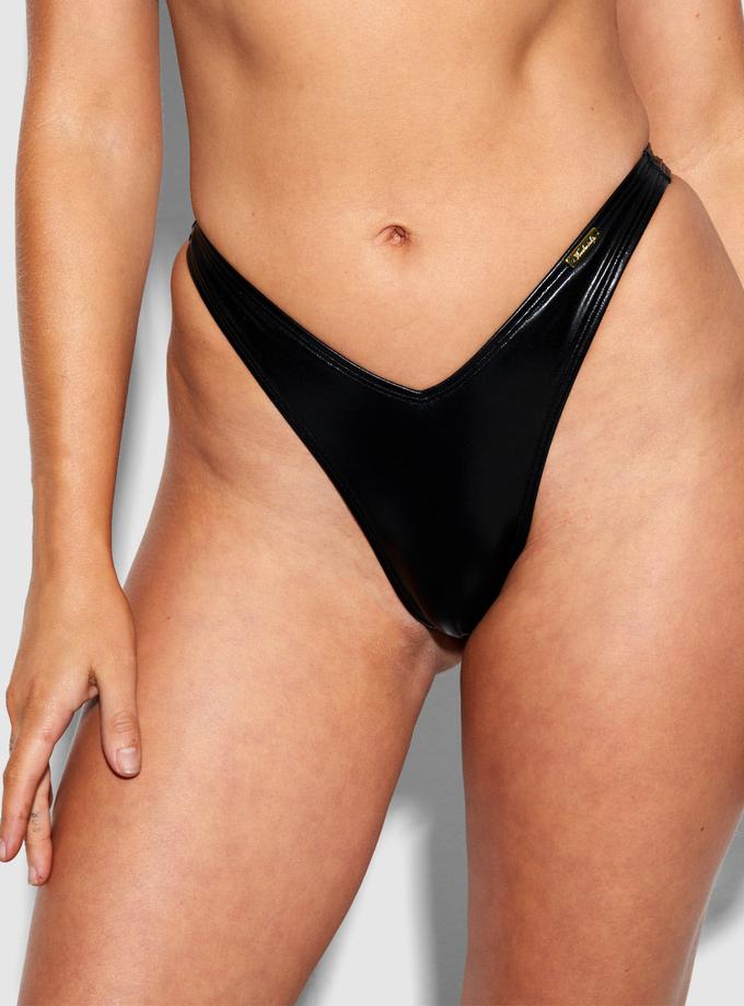 Frederick's Of Hollywood Onyx Swim Tanga Bottom Same Day Delivery