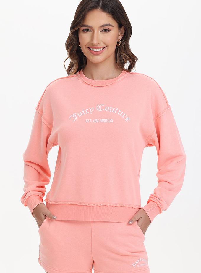 French Terry Embroidered Crewneck Best Seller