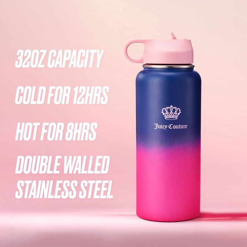 Go Girl Stainless Steel Water Bottle with Pop-up Straw Best Price