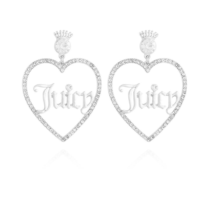 Heart Hoop Drop Earrings Best Seller